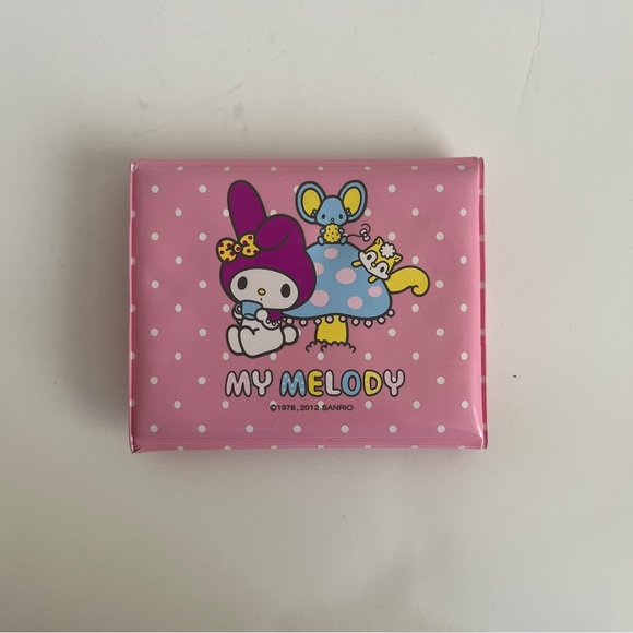 Sanrio My Melody Wallet Pink Vinyl Vintage Bifold - Picture 2 of 5